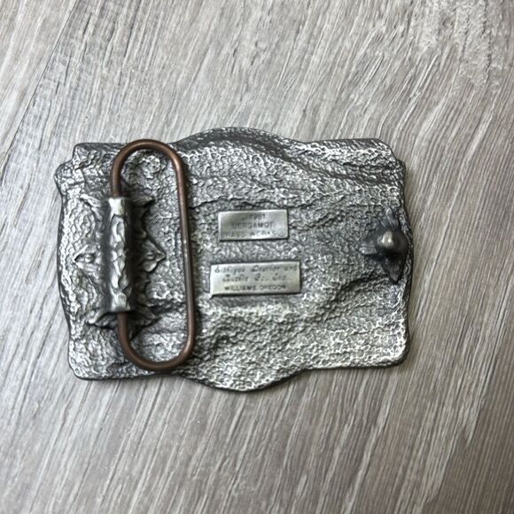 Bergamot Alaska is what America was  brass belt buckle - Picture 2 of 4